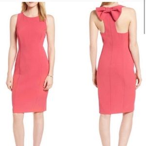 Nordstrom 1901 Bow Back Pink Dress